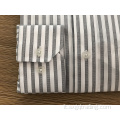 Camicia maschile a maniche lunghe con ricamo squisito